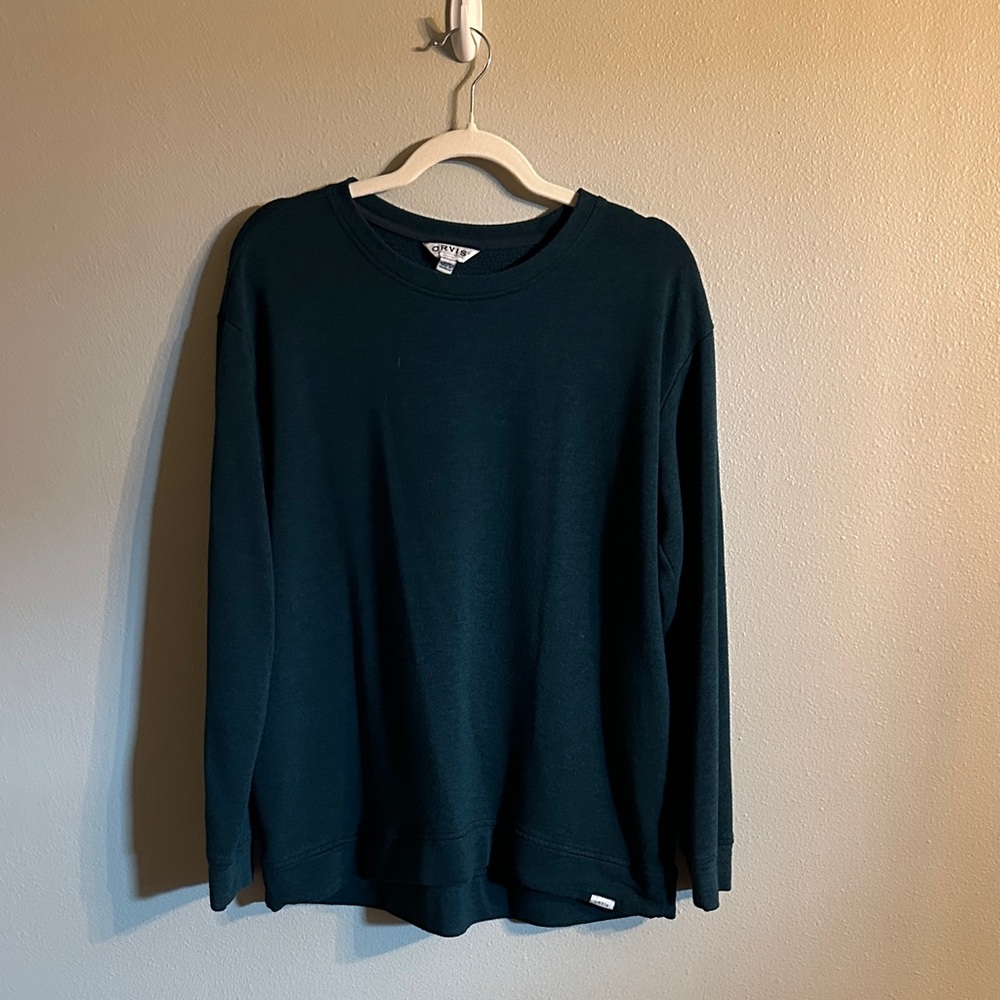 Orvis Deep Green Crew Neck Sweatshirt